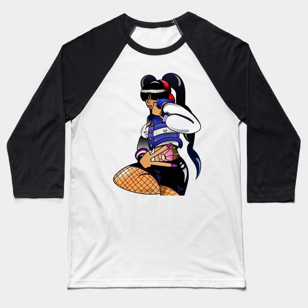 Latina Nina Doll - El Salvador Baseball T-Shirt by emiliapapaya